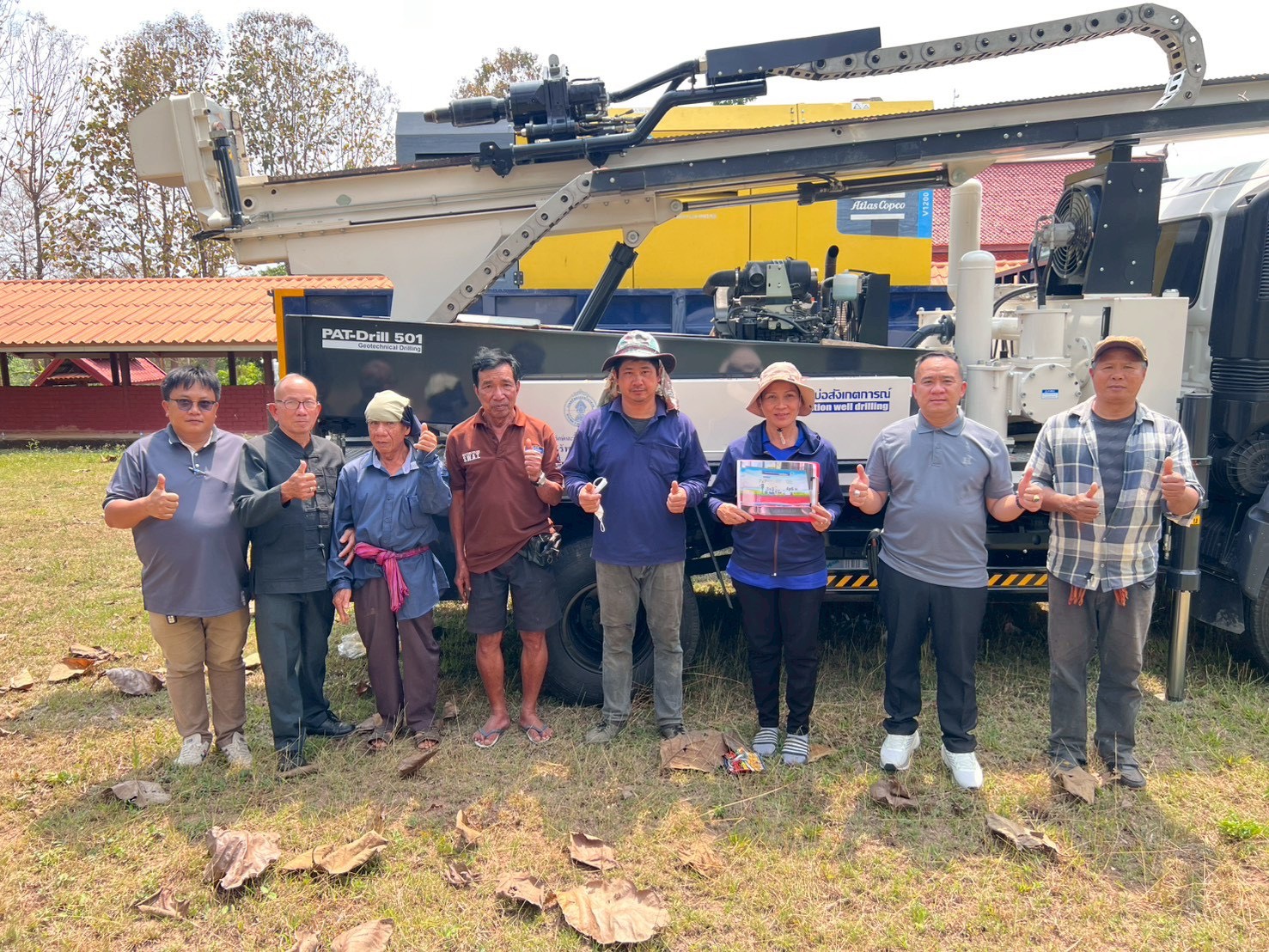 ลงพื้นที่ติดตามโครงการพัฒนาน้ำบาดาลเพื่อความมั่นคงระดับชุมชน หมู่ที่ 4 บ้านห้วยหญ้าไซ