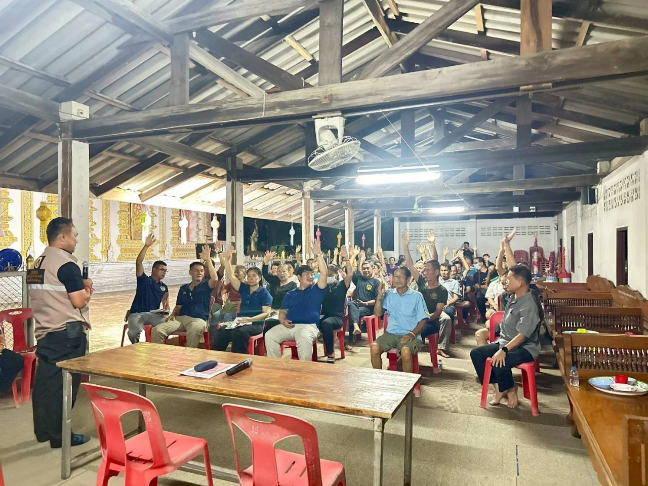 ลงพื้นที่ประชาคมหมู่บ้าน หมู่ที่ 3 บ้านบวก เพื่อรับทราบปัญหา/ความต้องการของประชาชน เพื่อเป็นแนวทางในการจัดทำแผนพัฒนาท้องถิ่น(พ.ศ.2571-2575)